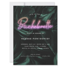 Lavish Tropical Palms | Neon Lights Bachelorette