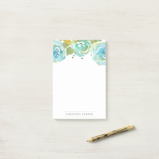 Lavish | Waterverf Florals Post-it® Notes (Op bureau)