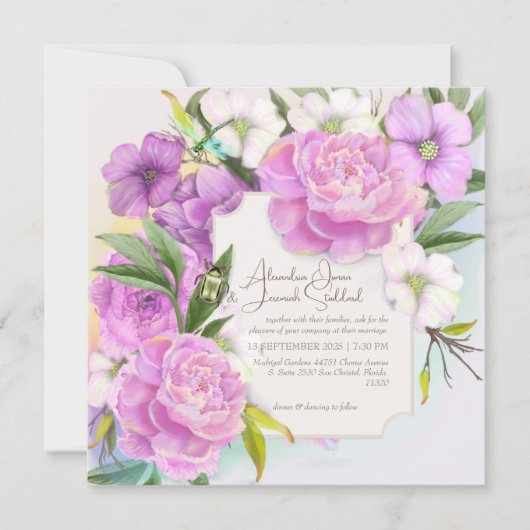 Lavish Wedding Uitnodiging (Voorkant)