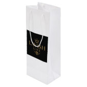 Lavish Wine Gift Bag  Wijn Cadeautas (Achterkant Gekanteld)