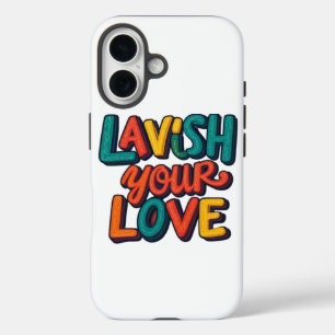 Lavish Your Love: een kleurrijke uitdrukking van l iPhone 16 Hoesje