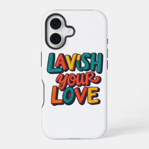 Lavish Your Love: een kleurrijke uitdrukking van l iPhone 16 Hoesje