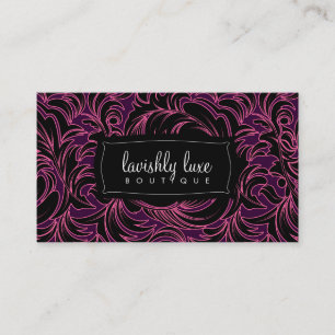Lavishly Lainey Paars Velvet Visitekaartje