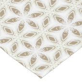 Lavishly op Winter Snowflake Gold op White Korte Tafelloper (Hoek)