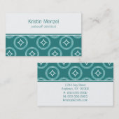 Lavishly Romantic Visitekaartje, Blauwgroen Visitekaartje (Voorkant / Achterkant)