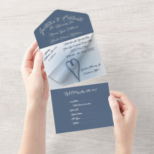 LavishlyOn 2 hartsnaren 2 Pagina's 1 Leven samen All In One Uitnodiging