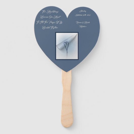 LavishlyOn 2 hartsnaren 2 Pagina's 1 Leven samen Handwaaier (Voorkant)