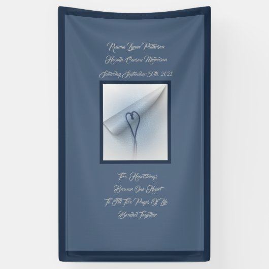 LavishlyOn 2 hartsnaren 2 Pagina's 1 Leven samen Spandoek (Verticaal)