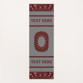 LavishlyOn City State School Business Red Letter O Yogamat