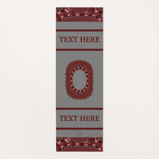 LavishlyOn City State School Business Red Letter O Yogamat (Voorkant)