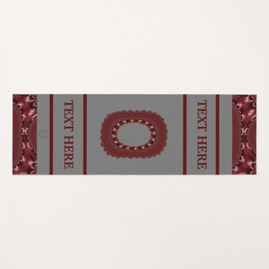 LavishlyOn City State School Business Red Letter O Yogamat (Voorkant (horizontaal))