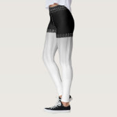 LavishlyOn Denim & Lace Shorts Black & White Leggings (Links)