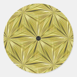 LavishlyOn Gold Diamond Cut Seal Ronde Sticker