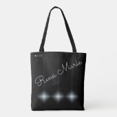 LavishlyOn Monogram Modern Contemmodern diamant T Tote Bag (Achterkant)