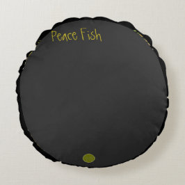 LavishlyOn Multi-Colored Peace Fish Rond Kussen