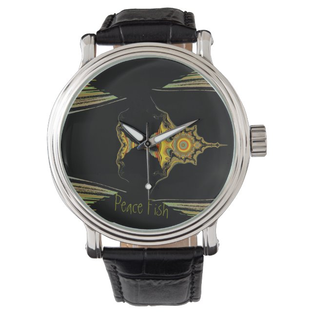 LavishlyOn Multi-Colored Peace Watch Horloge (Voorkant)