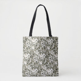 LavishlyOn Original Winter White Camo Tote Bag