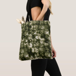 LavishlyOn Quilted Olive Tote Bag