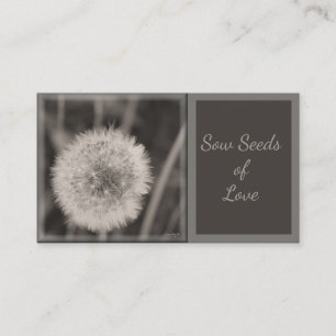 LavishlyOn Sow Seeds of Love Dandelion Note Visitekaartje