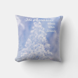 LavishlyOn Winter White Serenity Tree Kussen