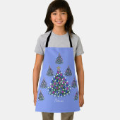 LavishlyOp blauwe Paarse roze kerstboom Schort (Insitu)