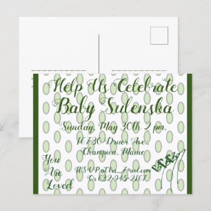 LavishlyOp Groen ben je dol op hartopmerkingen Uitnodiging Briefkaart