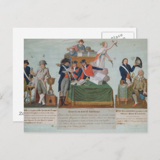 Lavoisier, Comite de Surete Generale Briefkaart (Voorkant / Achterkant)