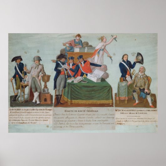 Lavoisier, Comite de Surete Generale Poster (Voorkant)