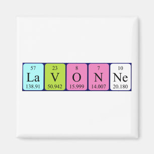 Lavonne periodiek table name magnet