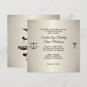 Law and Medicine Union Red Rose Kaart (Voorkant / Achterkant)