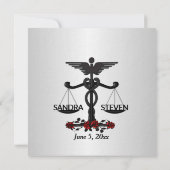 Law and Medicine Union Red Rose Kaart (Achterkant)