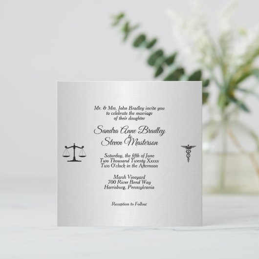 Law and Medicine Union Red Rose Kaart (Staand voorkant)