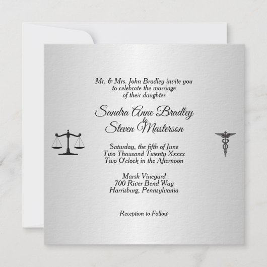 Law and Medicine Union Red Rose Kaart (Voorkant)