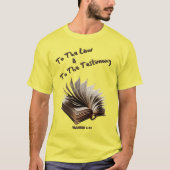 Law and Testimony Unisex T-shirt (Voorkant)