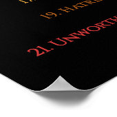 Law Attraction Black Emotion Guidance Scale Poster (Hoek)