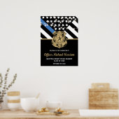 Law Enforcement Officer Police Graduation Welcome Poster (Keuken)