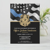 Law Enforcement Officer Police Retirement Party Kaart (Staand voorkant)