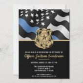 Law Enforcement Officer Police Retirement Party Kaart (Voorkant)