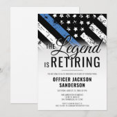 Law Enforcement Police Department Retirement Party Kaart (Voorkant / Achterkant)