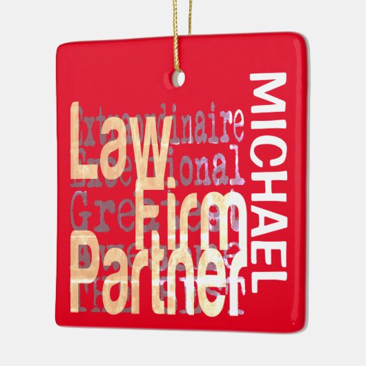 Law Firma Partner Extraordinaire CUSTOM Keramisch Ornament (Links)