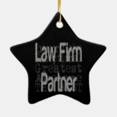 Law Firma Partner Extraordinaire Keramisch Ornament (Achterkant)