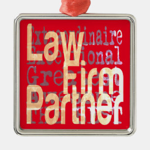 Law Firma Partner Extraordinaire Metalen Ornament