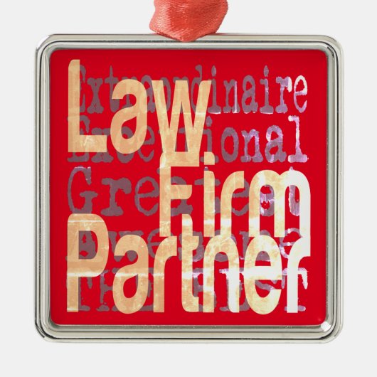 Law Firma Partner Extraordinaire Metalen Ornament (Voorkant)