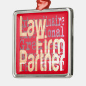 Law Firma Partner Extraordinaire Metalen Ornament (Links)