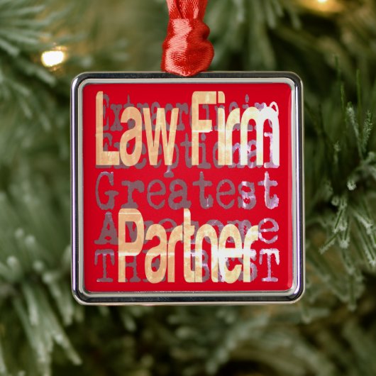 Law Firma Partner Extraordinaire Metalen Ornament (Boom)