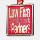 Law Firma Partner Extraordinaire Metalen Ornament (Links)