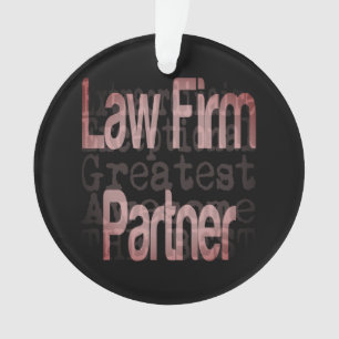 Law Firma Partner Extraordinaire Ornament
