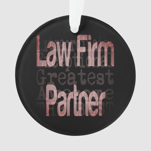 Law Firma Partner Extraordinaire Ornament (voorkant)