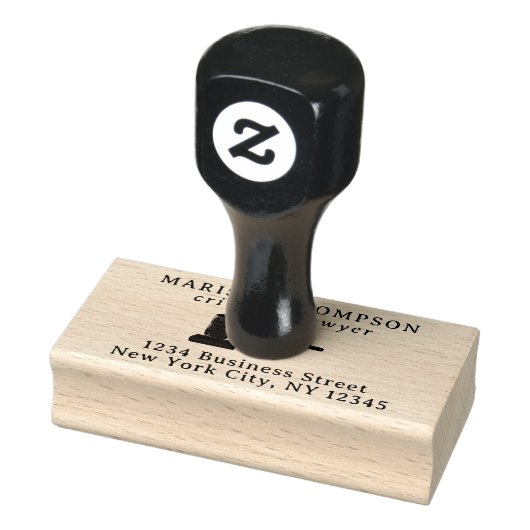 Law Gavel Juridisch Antiek Advocate Retouradres Rubberstempel (Stempel)