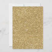 Law Graduation Party Invitation Gold confetti Kaart (Achterkant)